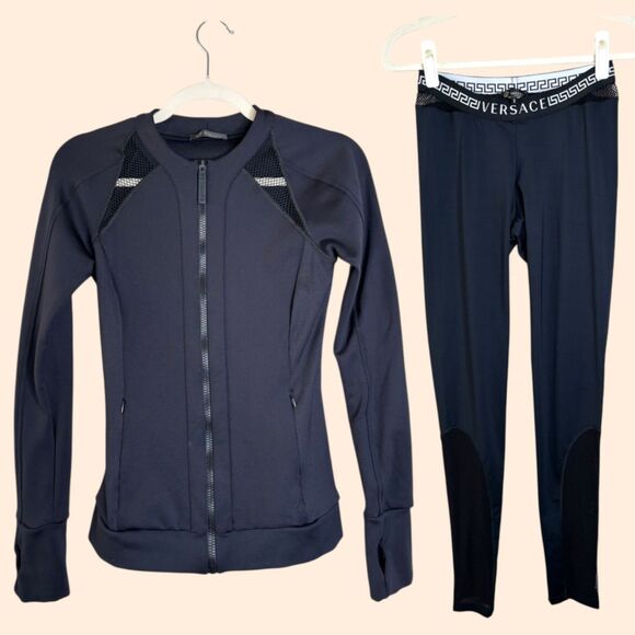 Versace Gym Black Workout Set - Picture 1 of 12